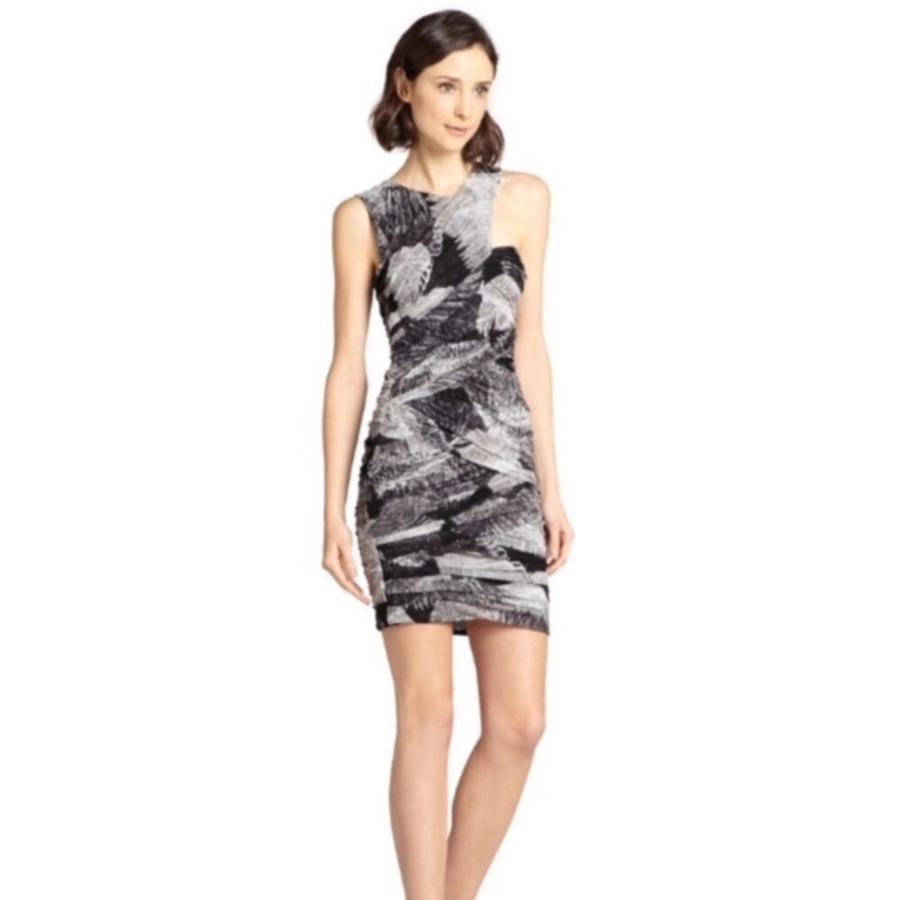 BCBGMAXAZRIA Roxanne Bandage Bodycon Wrapped Dress